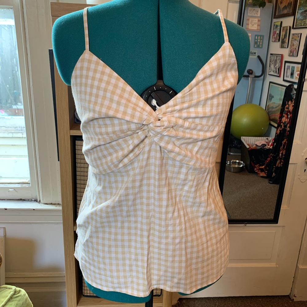 Gingham Cami Top- NWOT